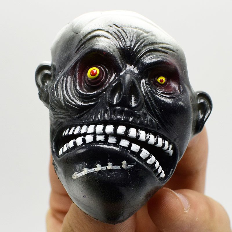 1PC TPR ghost masks finger puppet kids toys gift hand puppet Halloween props MC 