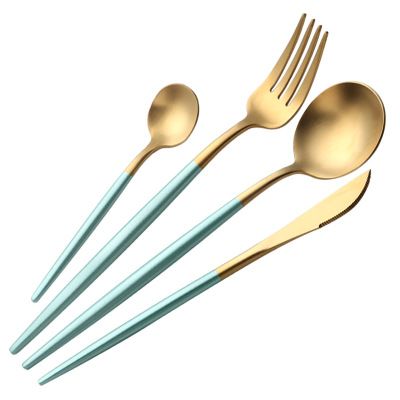 Occidental del vajilla del estilo Cuchillo Tenedor Cuchara Set Vajilla de acero inoxidable Occidental del vajilla del estilo Cuchillo Tenedor Cuchara Set Vajilla de acero inoxidable