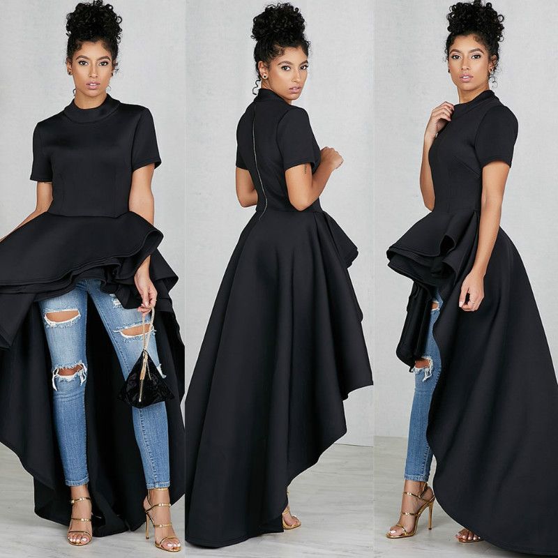 high low peplum shirt