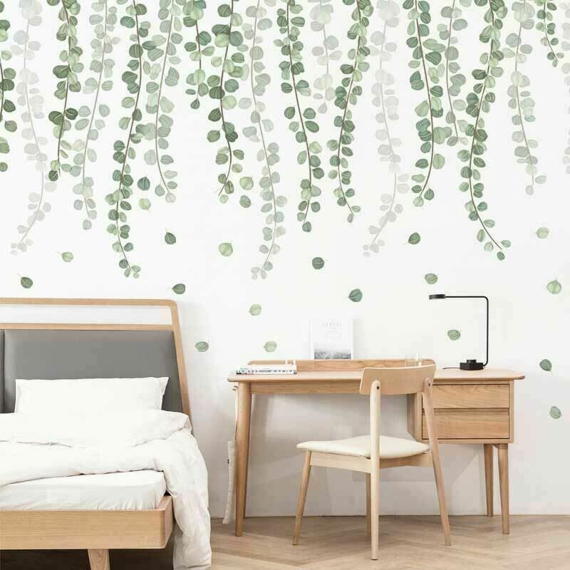 Foliage Branch Leaves Wall Stickers Vinyl Decal Home Office Decor Art Mural DIY
