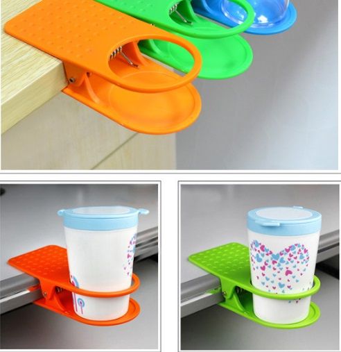 Cup Coffee Drink Holder Clip Use Home Office Desk Table New Fashion Random color