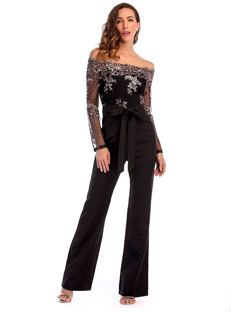 jumpsuit black with sleeves