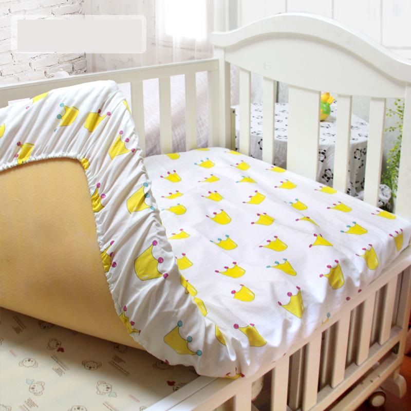 Animal Pattern Fitted Sheet For Newborn Crib Mattress Protector