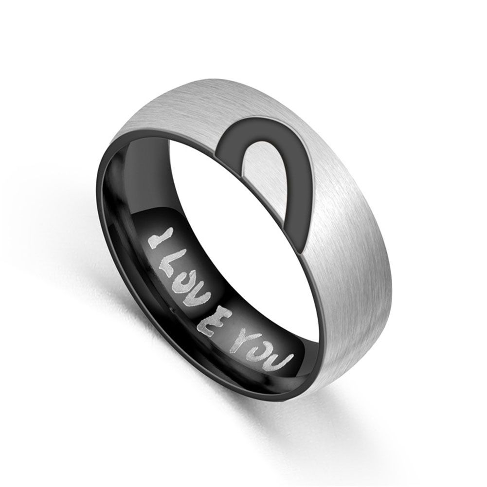 Anillo De Pareja De Acero De Titanio De Alta Calidad Él Y Su Anillo De Pareja De Acero De Titanio De Alta Calidad Él Y Su