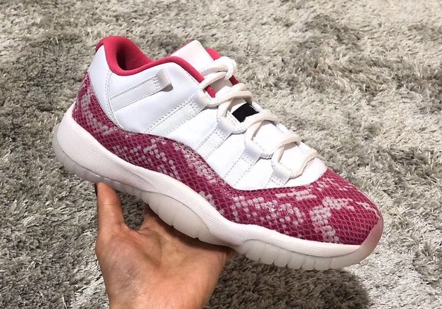 pink snakeskin 11s 2019
