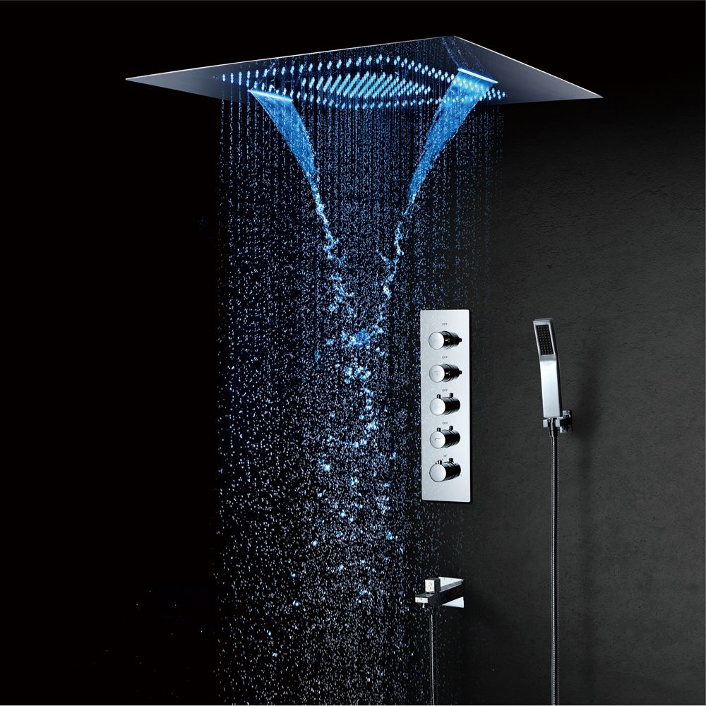 2020 600*800mm LED Shower Head Misty Waterfall Rainfall Showerhead Spa