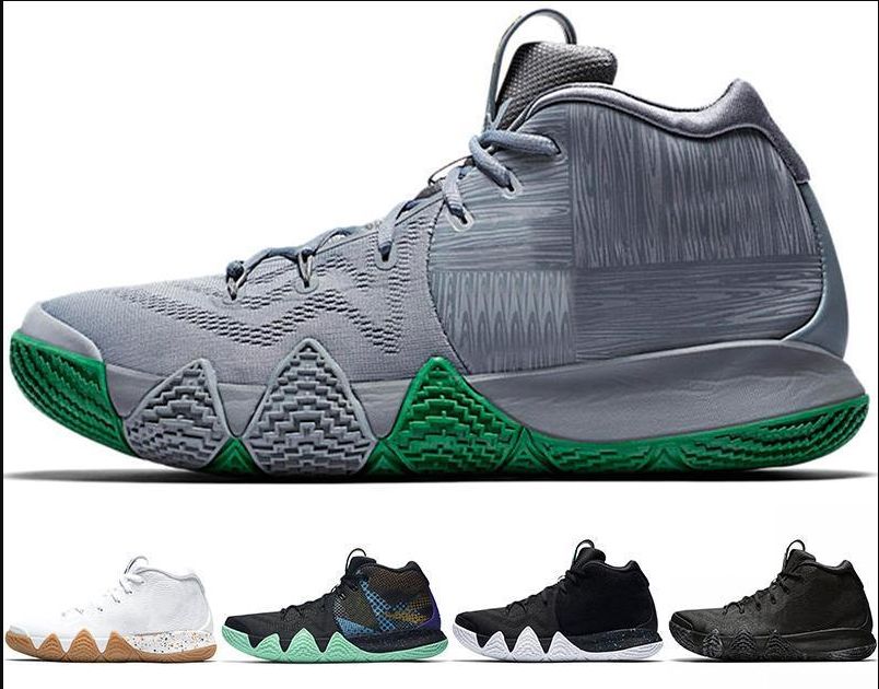 kyrie 4s red and black