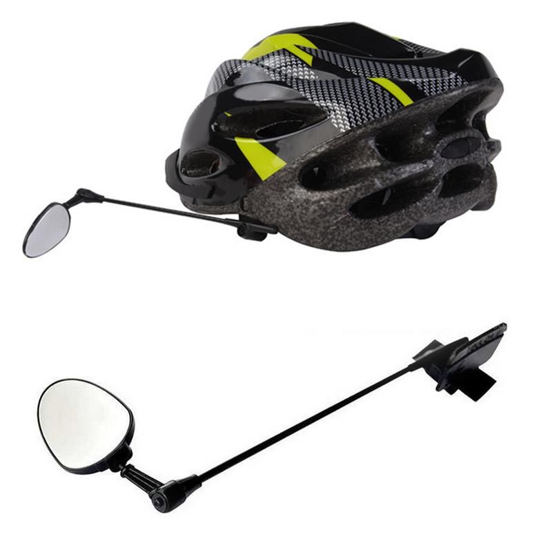 Bike Helmet Rear View Mirror 360 Degree Adjustable Rotatable Bicycle