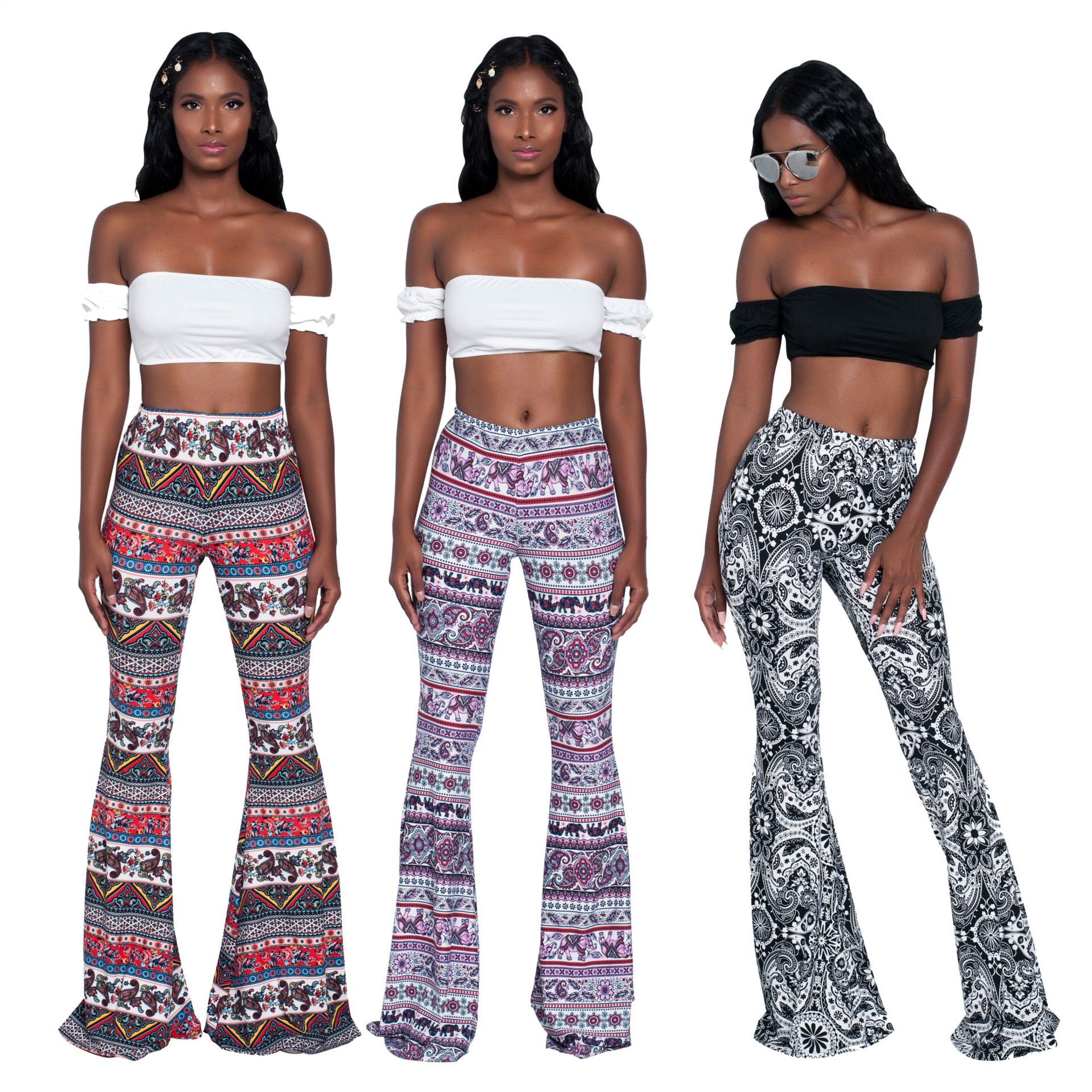 floral summer pants