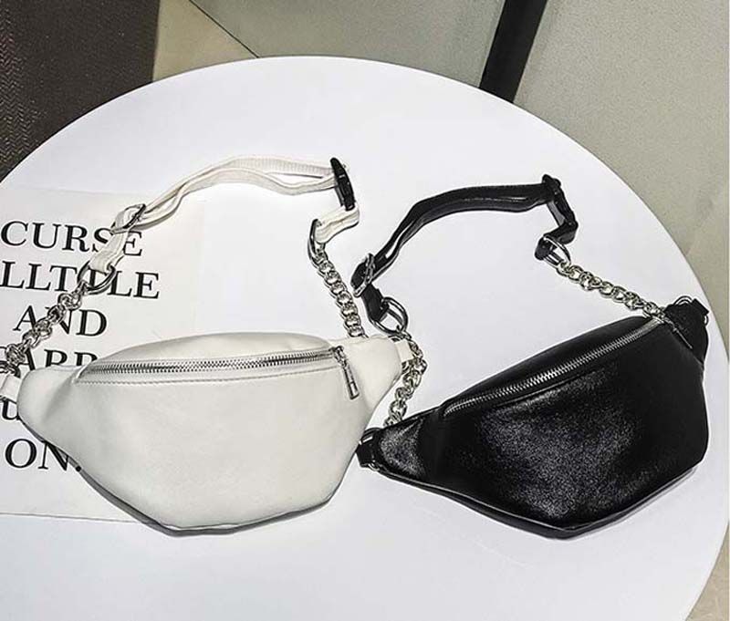 plain white fanny pack