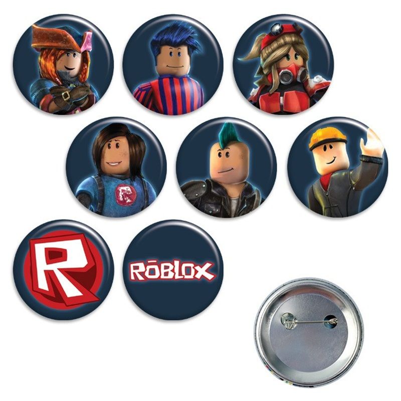 Cartoon Roblox Game Mini Badge Round Alloy Souvenir Brooch Kids - jewellery store roblox