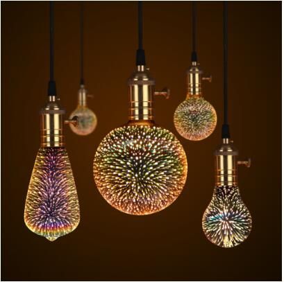2020 3d Led Lamp Edison Light Bulb Vintage Decoration E27 110v