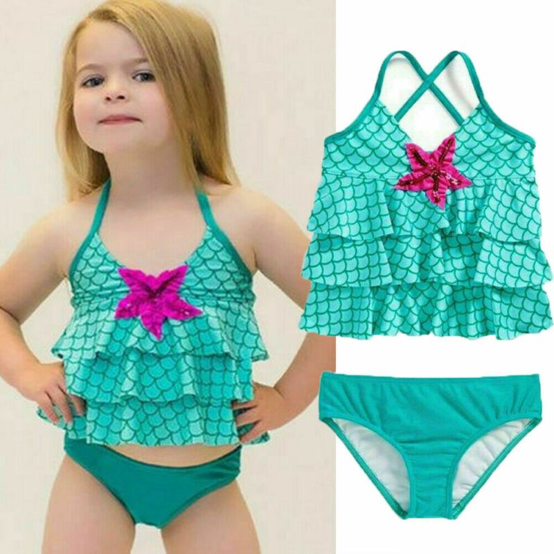 two piece swimsuit for baby girl