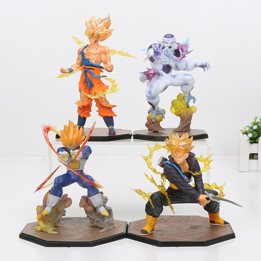 16 pcs//set Dragon Ball Z Super Saiyan Son Goku Vegeta Action Figures Toys Gifts