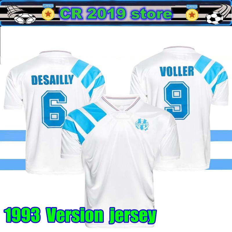 Acheter Pas Cher Maillot De Foot Olympique Marseille Retro Commemorate 1993 1993 Deschamps Papin Boli Maillot De Foot Voller Maillot De Foot Marseille 92 92 Du 18 55 Fr Dhgate