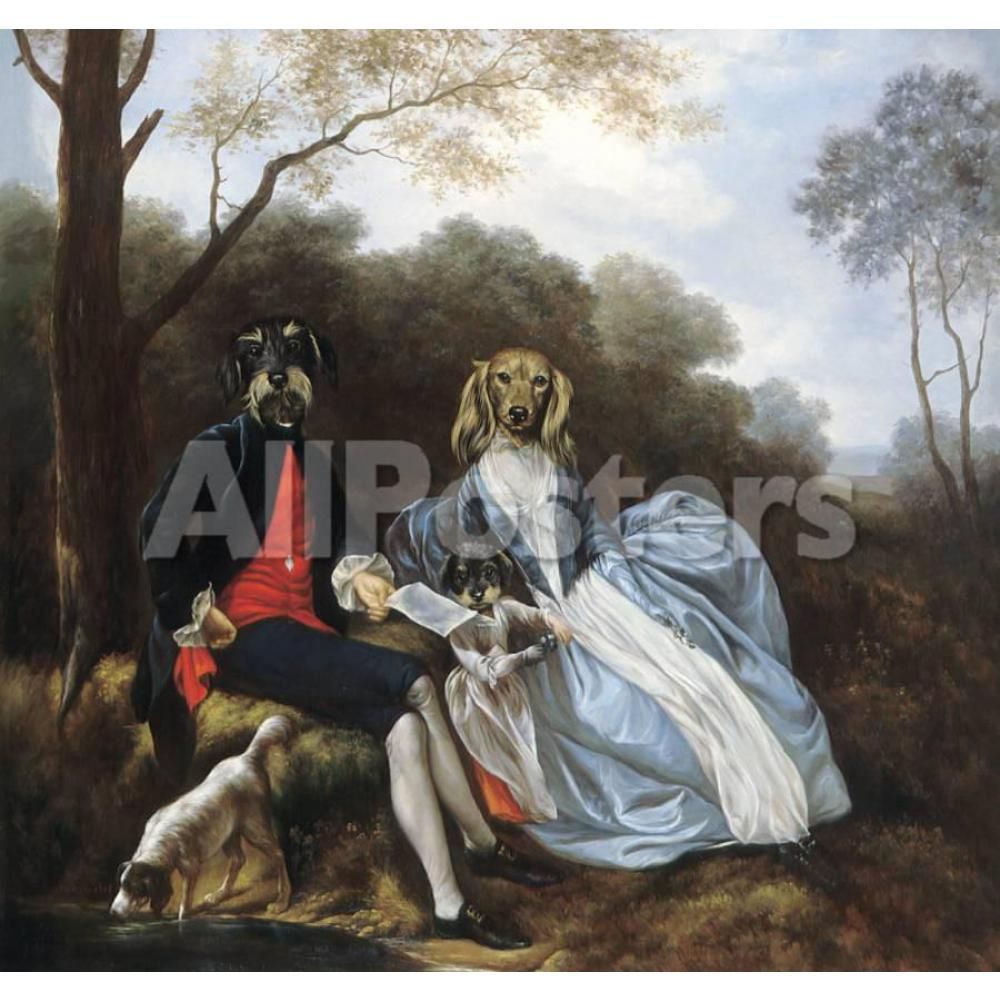 2020 Custom Hand Painted Pet Portraits Thierry Poncelet Oil Paintings La Famille Art Dogs Wall Decor From Reeme 119 16 Dhgate Com