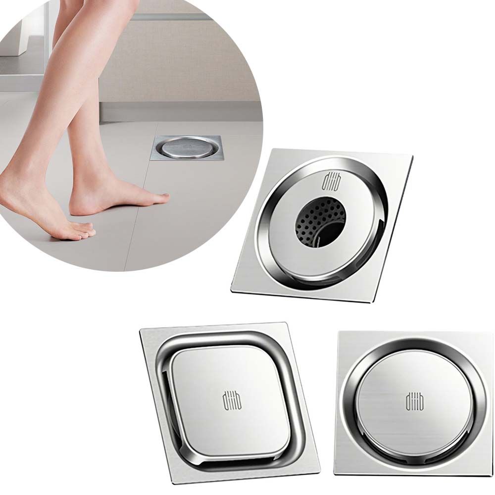 2021 Shower Bathroom Floor Drain Deodorant Insect Proof Stainless