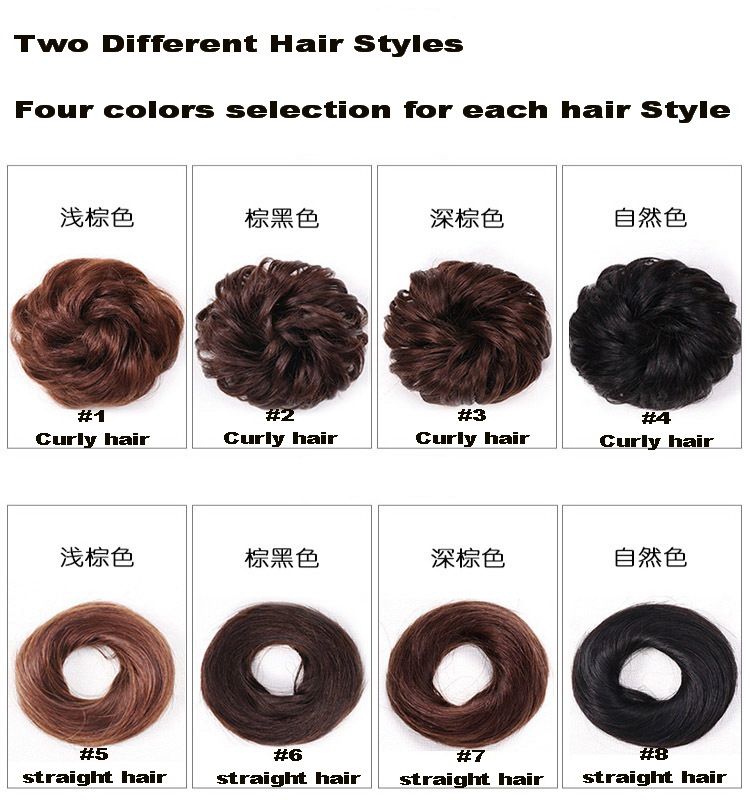 Elastic Rubber Band Hair Bun Messy Hair Roller High Temperature