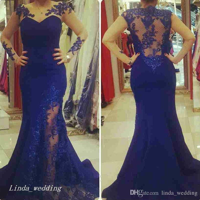 dark blue colour gown