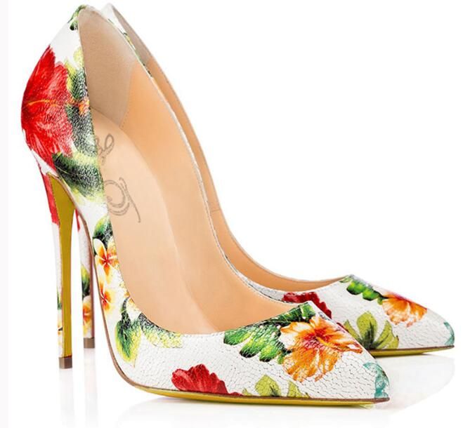 Large Size 42 Zapatos Mujer 2019 Bridal Shoes Floral Sexy High Heels Pumps  Women Pointed Toe Thin Heels Ladies Shoes So Kate From Brandnewshoes888,  $77.5 | DHgate.Com