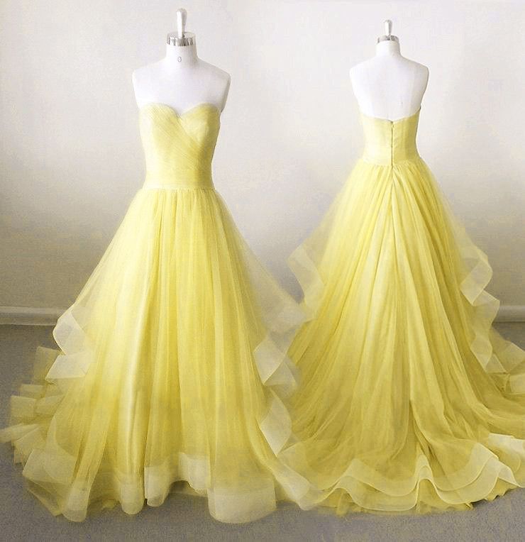 pale yellow homecoming dresses