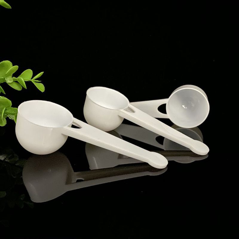 10g White PP Measure Plastic Scoop Spoon Powder Spoon 10g Measure