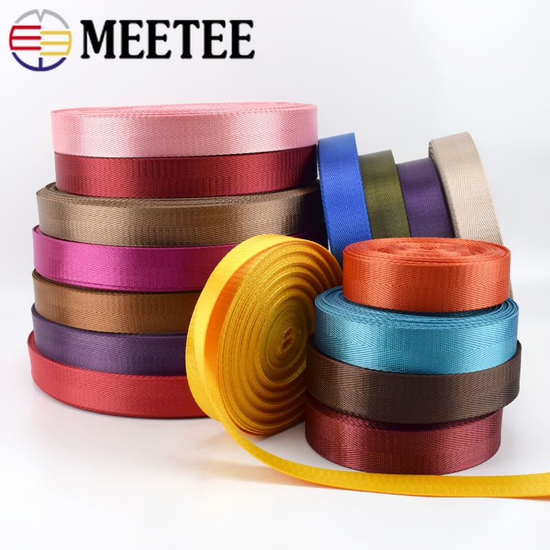 Meetee 20mm Nylon bing Ribbons Herringbone Pattern Dog Collar