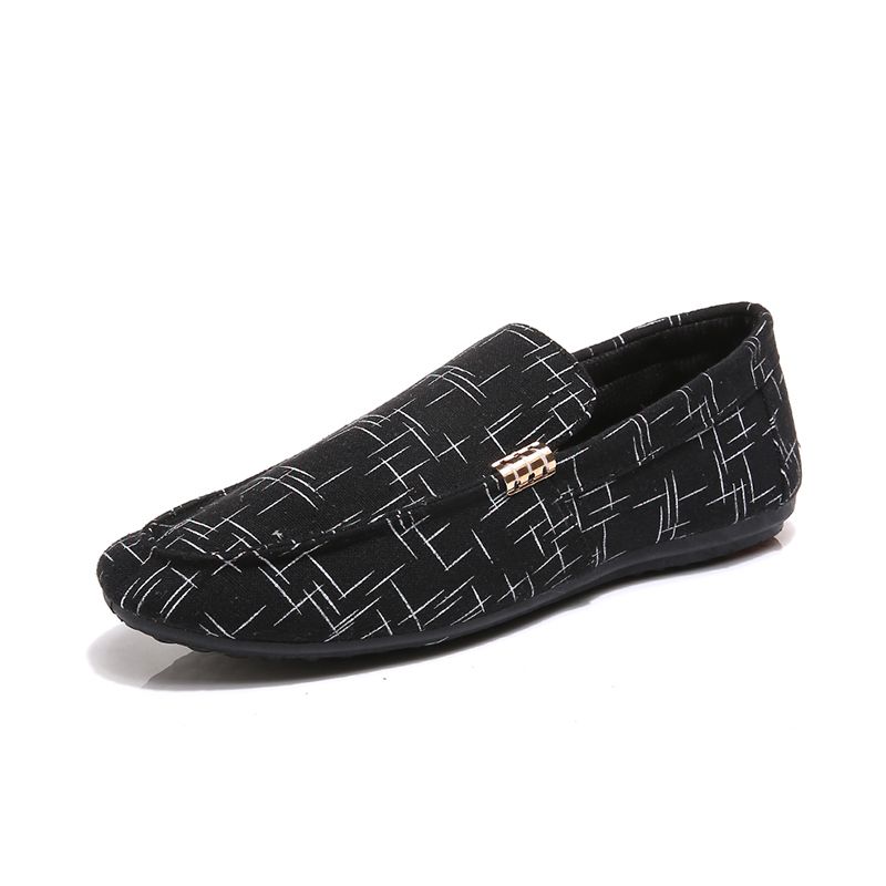 black canvas dress shoes
