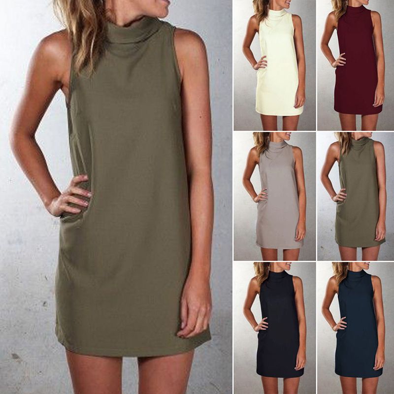 above the knee dresses casual