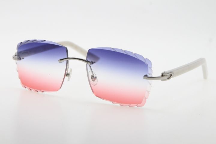Silver Blue Red Lens