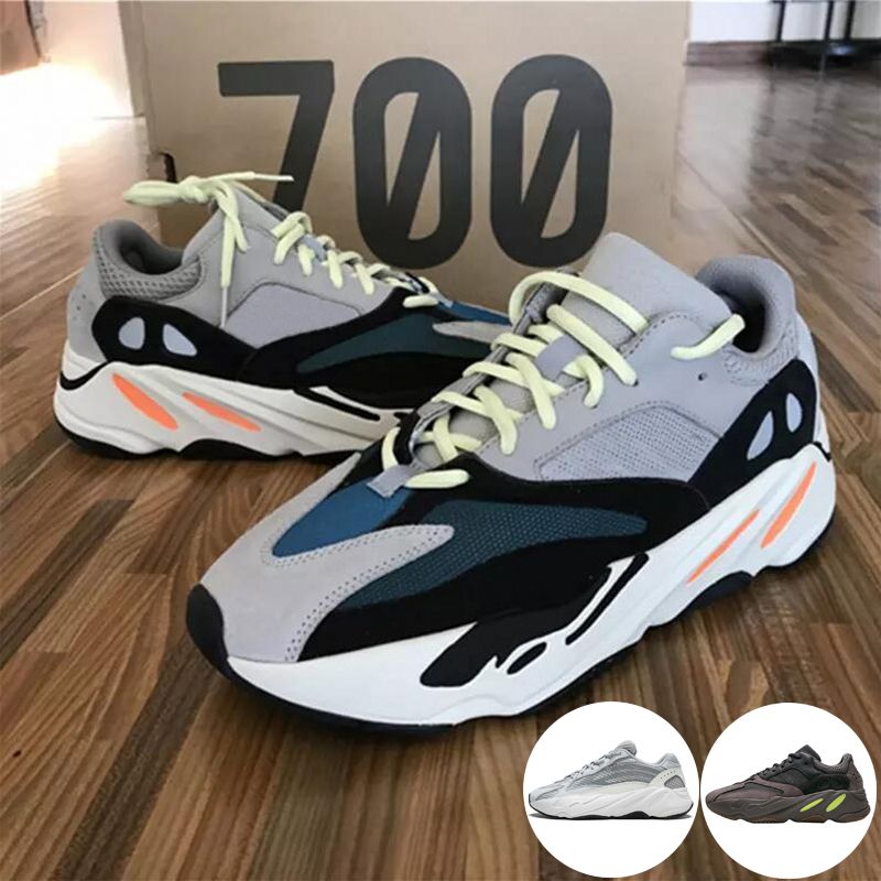 Compre Adidas Yeezy Boost 700 2019 Con Caja Kanye West Wave Runner Aumenta  700 V2 Inercia Estática Malva Sólido Gris Run Zapatos Casuales Zapatos De  Hombre Zapatillas De Deporte Para A 66,8