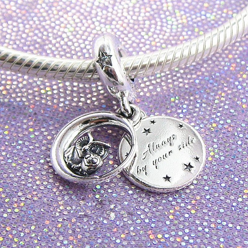 Nuevo invierno 100% 925 Siempre a Tu Lado búho cuelgan el grano adapta