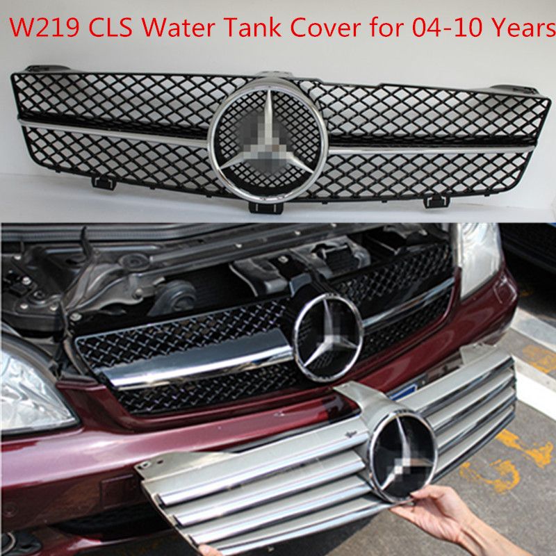 Mercedes W219 Cls 280 Cls 350 Cls 500 55 63 Refitted Mesh Front Grille Ghost Mask Front Bar Grille Automotive Exterior Automotive Exterior Lighting From Luoslun 331 66 Dhgate Com