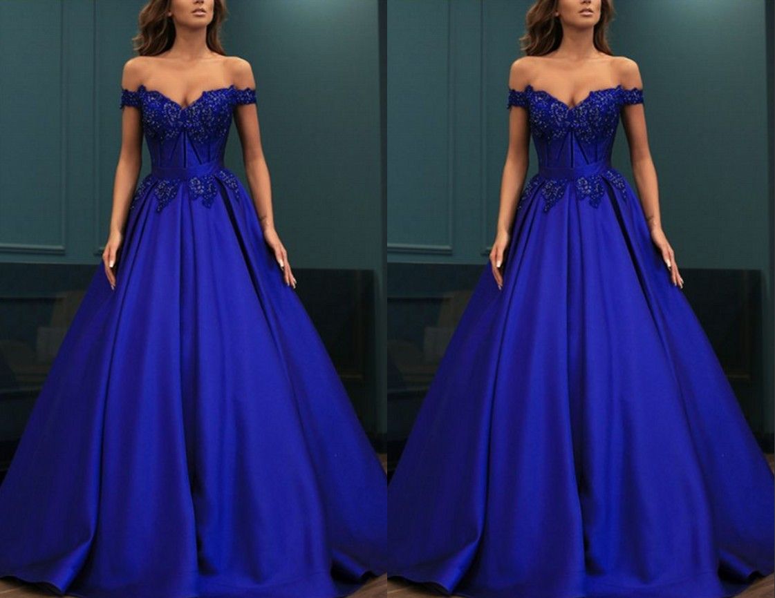 royal blue princess ball gown