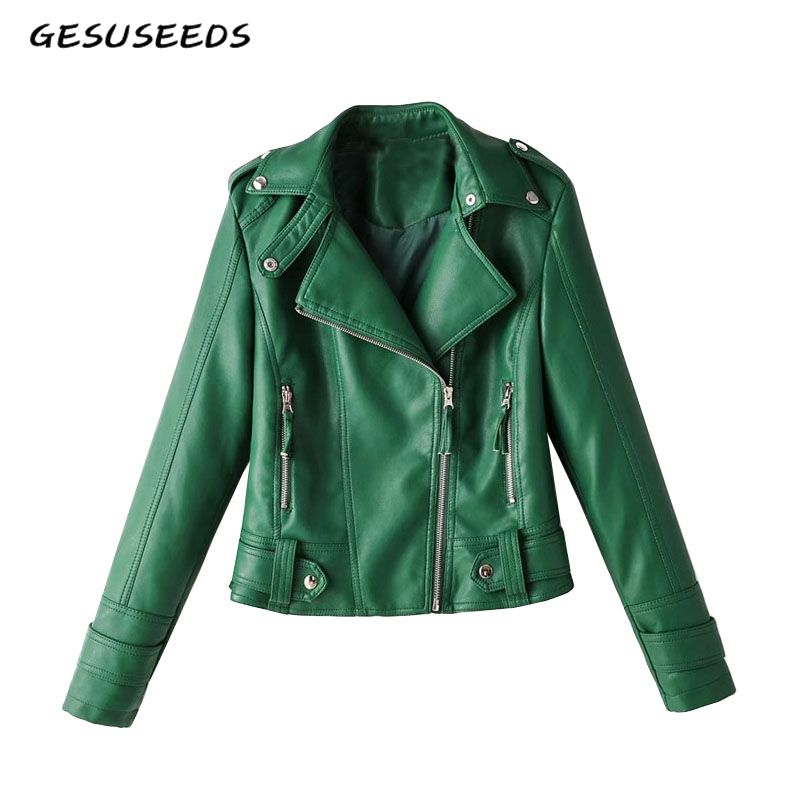 moto jacket green