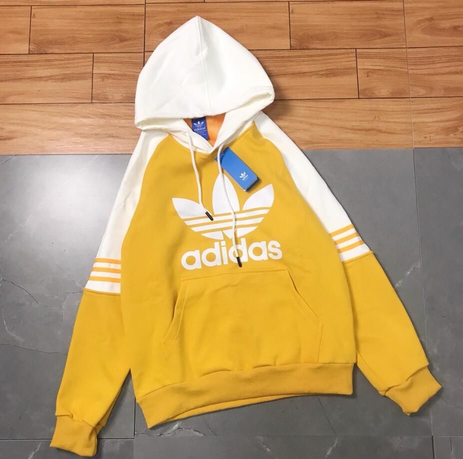 2020 Hot NEWZAdidas Men Women Hoodie Print Sweat Pullover Sweatshirt Jacket  Coat Yellow From Zplijing123, $40.2 | DHgate.Com