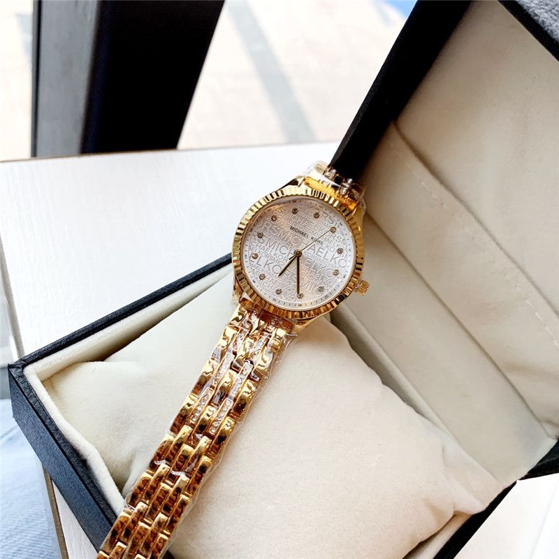 Famous Michael Women Rhinestone Watches Fashion Dress Ladies Watch Bracelet Watches For Women Rose Gold Rhinestone Clock Watch Watches From Laopo930123 15 31 Dhgate Com