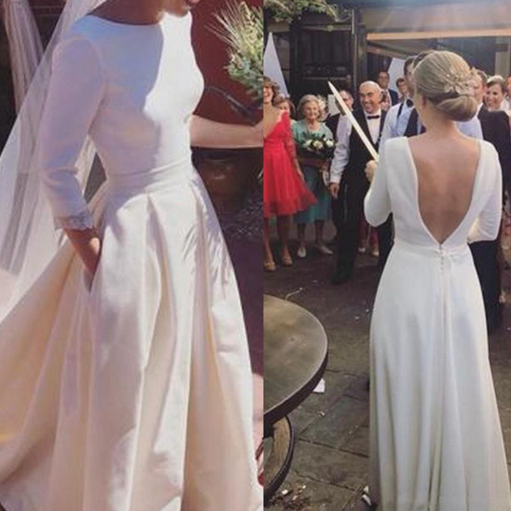 simple wedding dress for civil wedding