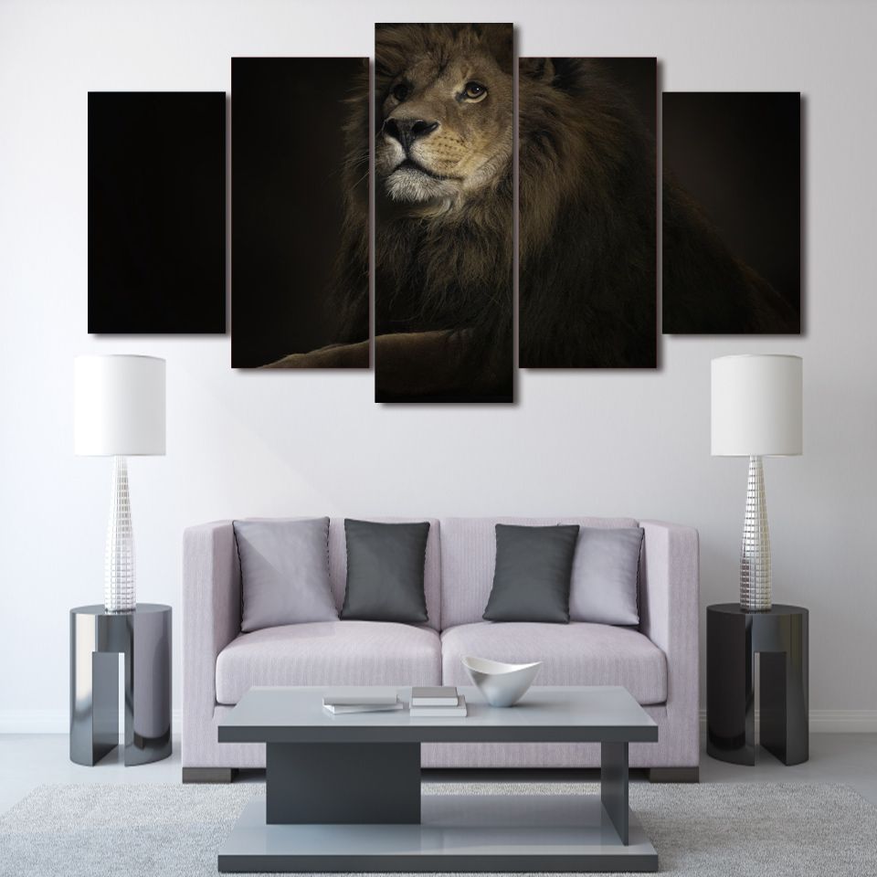 2019 Hd Printed Lion King Picture Painting Wall Art Room Decor