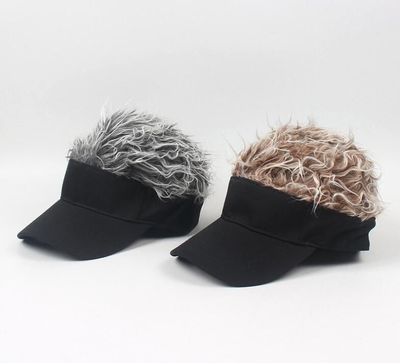 Grosshandel Gefalschte Haar Perucke Design Caps Frauen Frauen Toupee Lustige Haar Baseball Sonnenblende Hute Unisex Cool Geschenke 50 Stucke Von Tass 3 77 Auf De Dhgate Com Dhgate