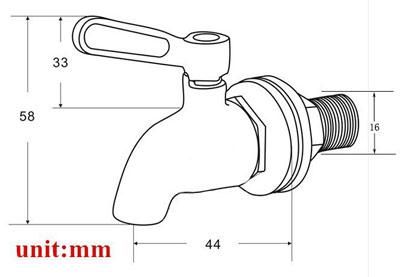 2020 Lead Free Top Sale 304 Stainless Steel Spigot Faucet Keg