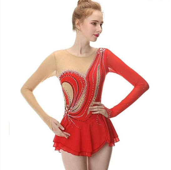 LIUHUO niñas 2020 nuevo diseño de figuras de vestir trajes de danza del  patinaje luz de