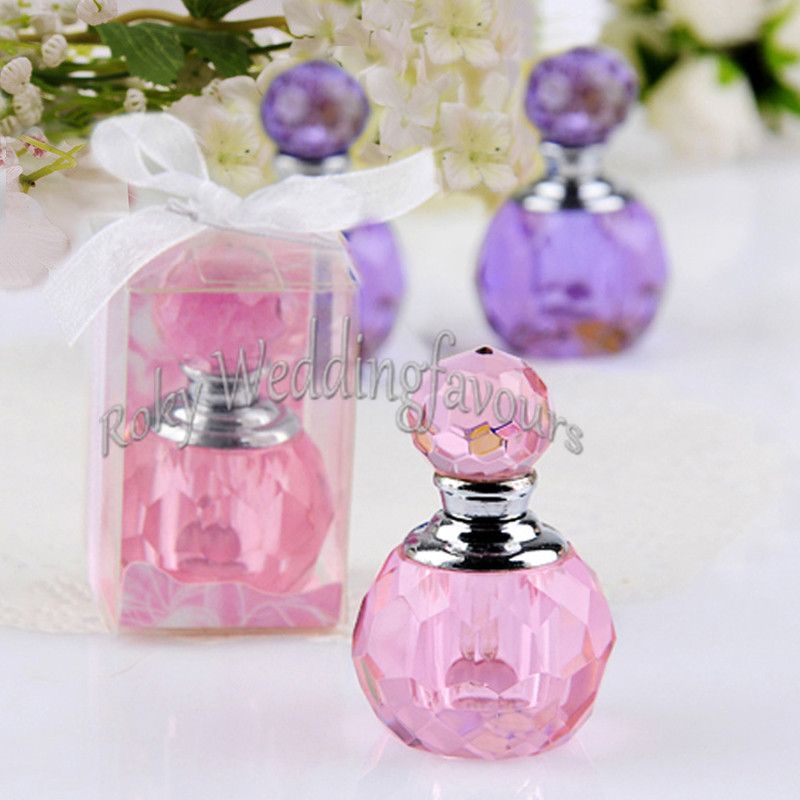 Refillable Empty MINI Crystal Perfume Bottle Wedding Favors Bridal