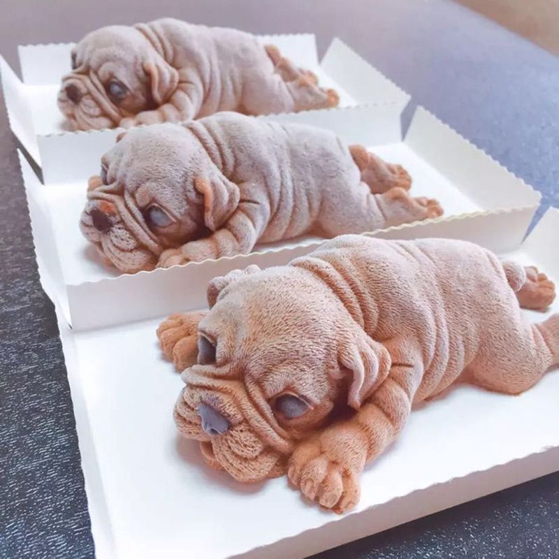 dog mousse cake