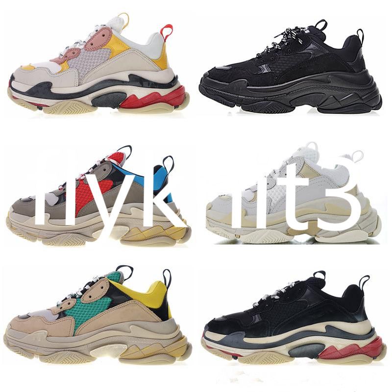 Acquista BALENCIAGA Triple S Nuovo Svela Le Nuove Scarpe Casual Triple S  Uomo Donna Sneaker Colori Misti Di Alta Qualità Tacco Spesso Scarpe Da  Allenamento Grandpa Size35 45 A 154,51 € Dal