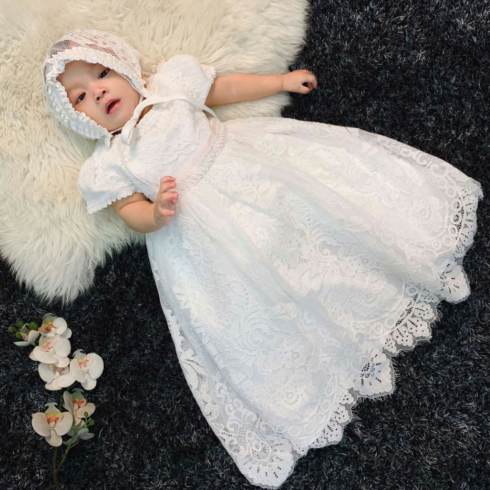 extra long christening gowns