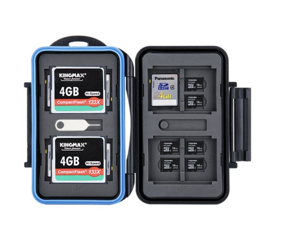 Memoria USB3.0 a prueba de agua Lector de Tarjetas SD MicroSD CF TF SIM Estuche Caja 0FD1