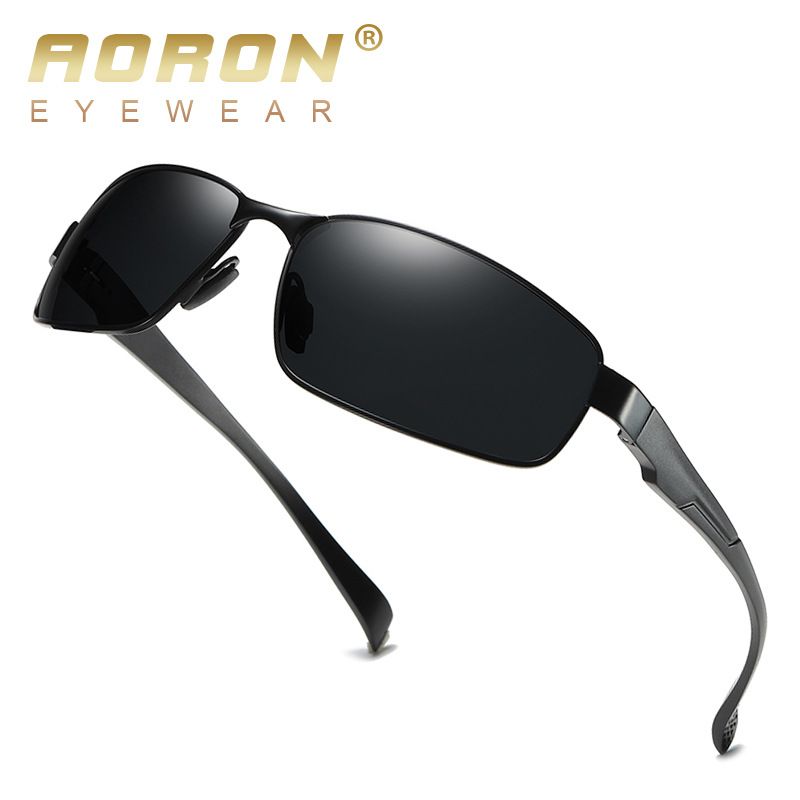 Outdoor Sport Men Sunglasses Brand Design Driving Square Night Vision Glass