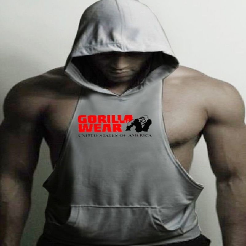 Animal brand clothing Bodybuilding Fitness Men Tank Top workout The gorilla  wear print Vest Stringer sportswear Undershirt #105754