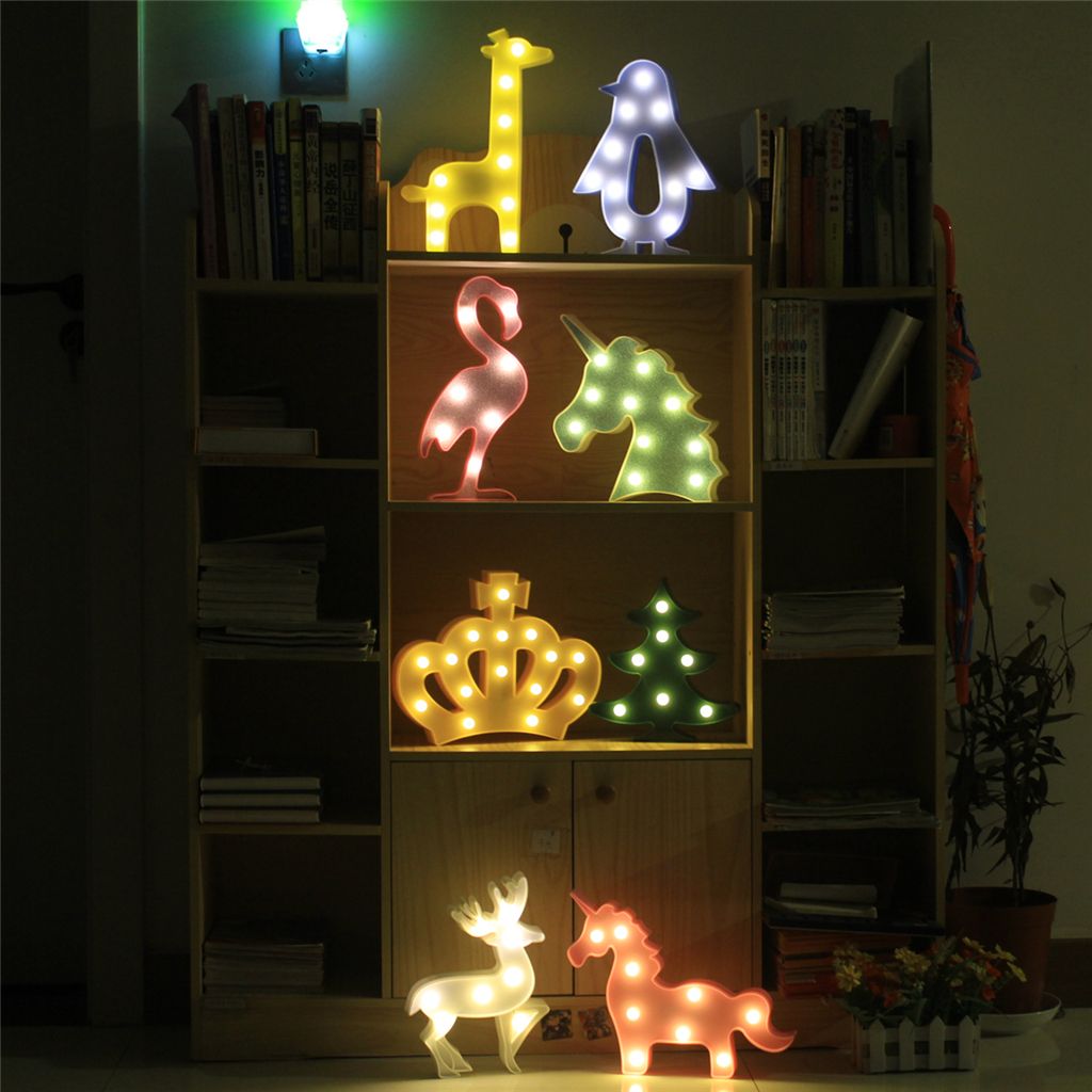 compre encantador flamingo pvc plastic sleep led lampara de los ninos luz nocturna para ninos dormitorio de bebe lamparas luz nocturna luces de